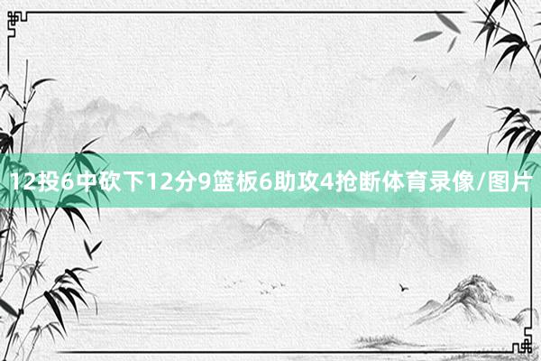 12投6中砍下12分9篮板6助攻4抢断体育录像/图片