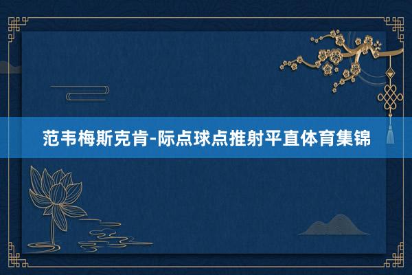 范韦梅斯克肯-际点球点推射平直体育集锦