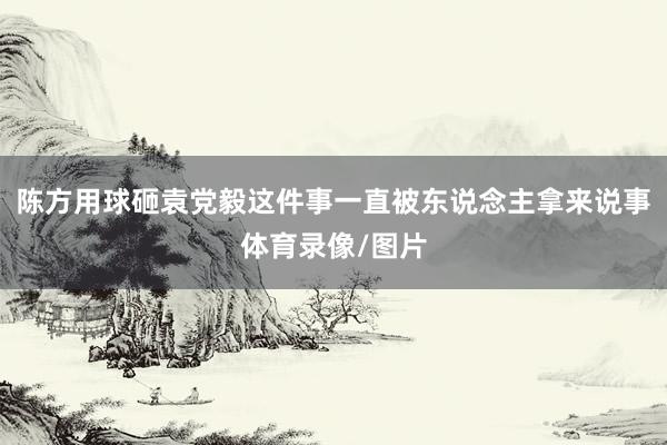 陈方用球砸袁党毅这件事一直被东说念主拿来说事体育录像/图片