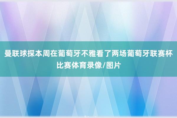 曼联球探本周在葡萄牙不雅看了两场葡萄牙联赛杯比赛体育录像/图片